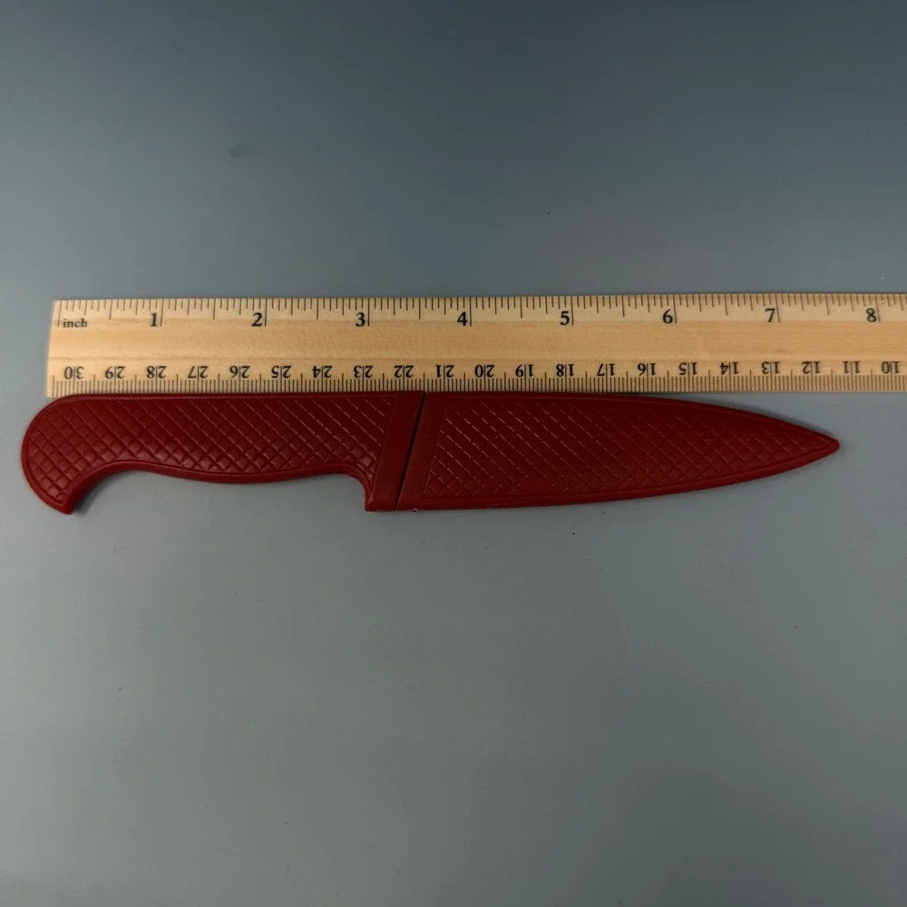 Joyce Chen Stainless Steel Japan Paring Utility Knife Red Sheath Cover 3.5 Inch‎